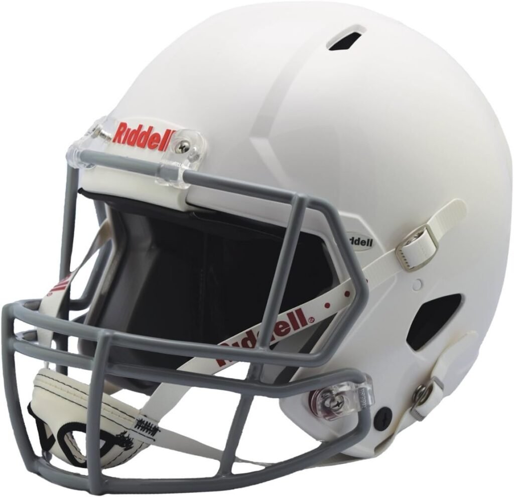 Riddell Victor Casco Juvenil, Blanco/Gris