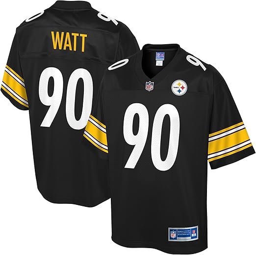 NFL PRO LINE - playera para hombre T.J. Watt Black Pittsburgh Steelers