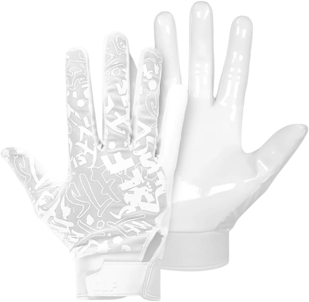 Guantes de receptor de fútbol pegajosos